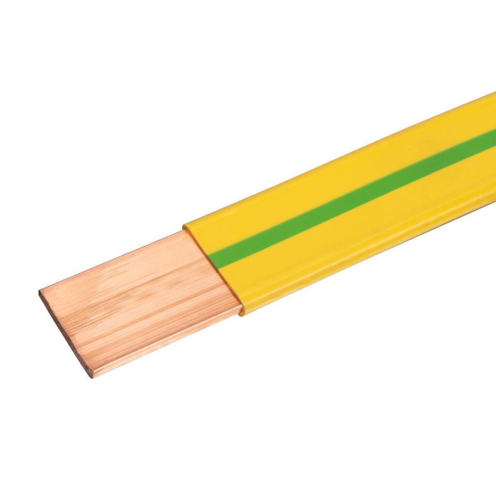 Green & Yellow PVC Insulated Copper Tape