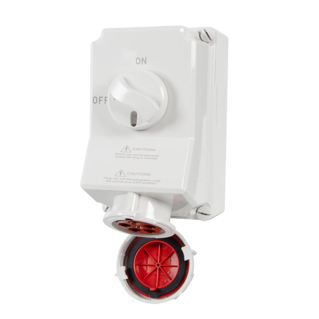 Wall-mounted Switched sockets 63Amp & 125 Amp