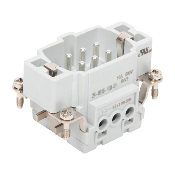 6x16A Male Insert Screw Terminal
