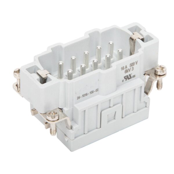 10x16A Male Insert Spring Connection