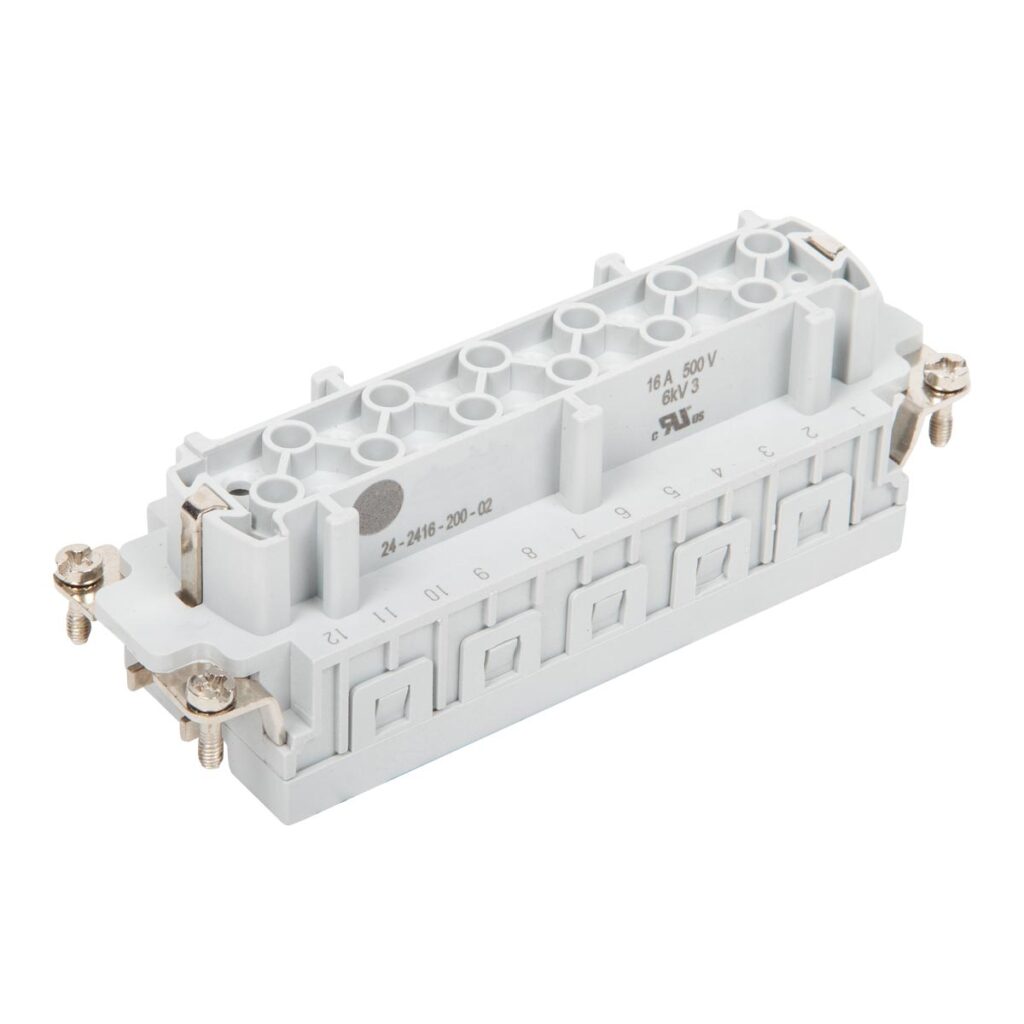24x16A Female Insert Spring Connection