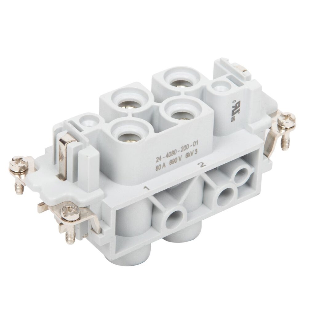 4/0+E 80A Female Insert Screw Terminal