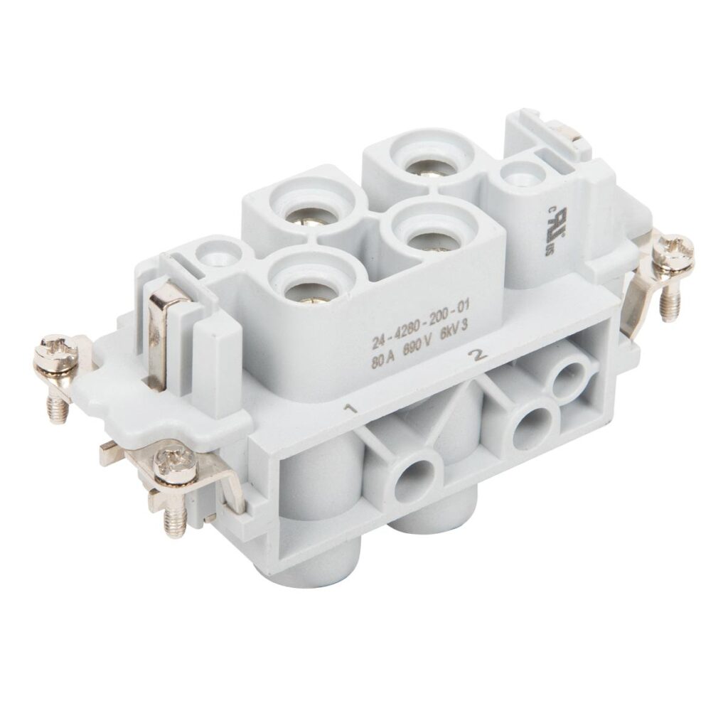 4/2+E 80A Female Insert Screw Terminal