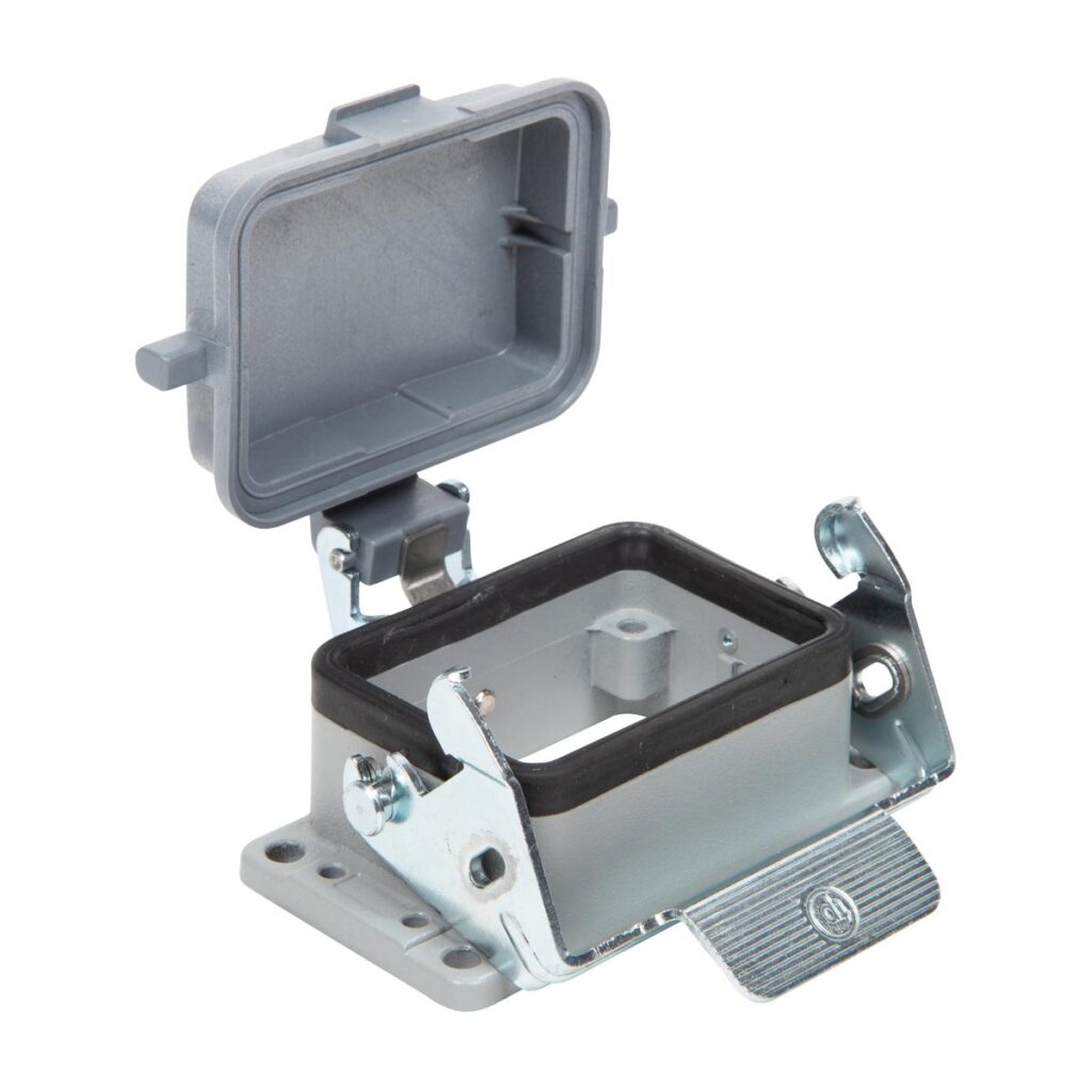 Bulkhead Mount Housing for Female Insert  With Cover