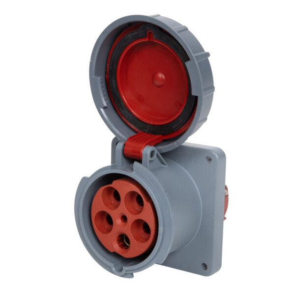 Panel Mount Socket Outlet 415V 125 Amp IP67