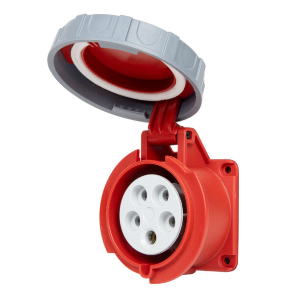 Panel Mount Socket Outlet 415V IP67
