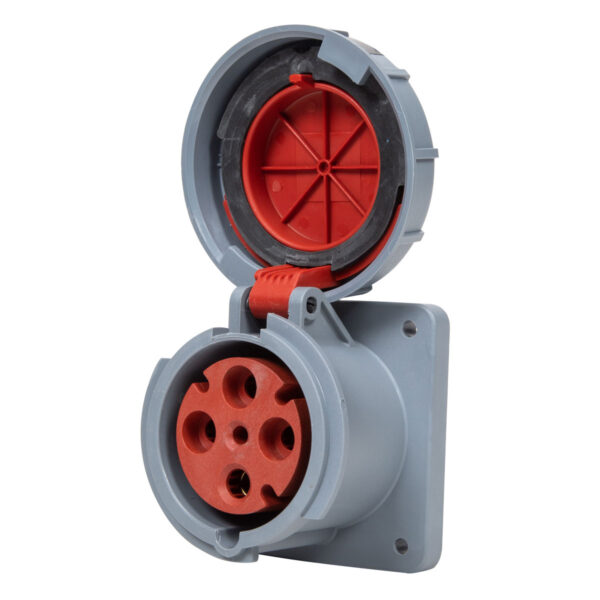 Panel Mount Socket Outlet 415V 63 Amp IP67